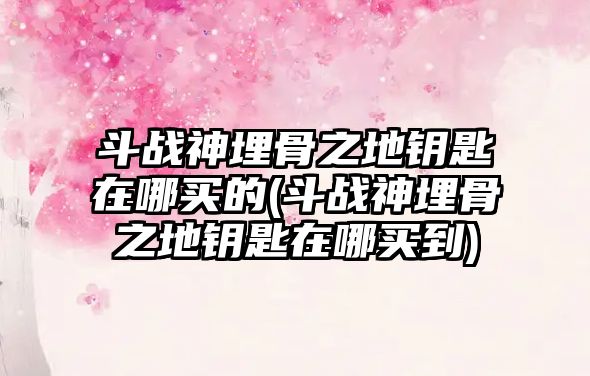 斗戰神埋骨之地鑰匙在哪買的(斗戰神埋骨之地鑰匙在哪買到)