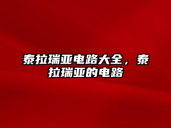 泰拉瑞亞電路大全，泰拉瑞亞的電路