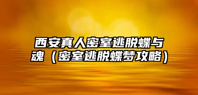 西安真人密室逃脫蝶與魂（密室逃脫蝶夢攻略）