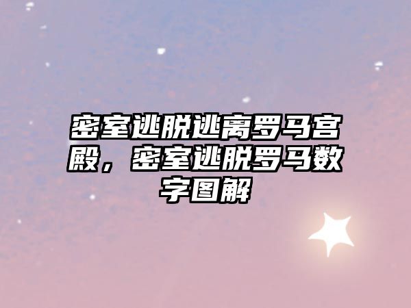 密室逃脫逃離羅馬宮殿，密室逃脫羅馬數(shù)字圖解
