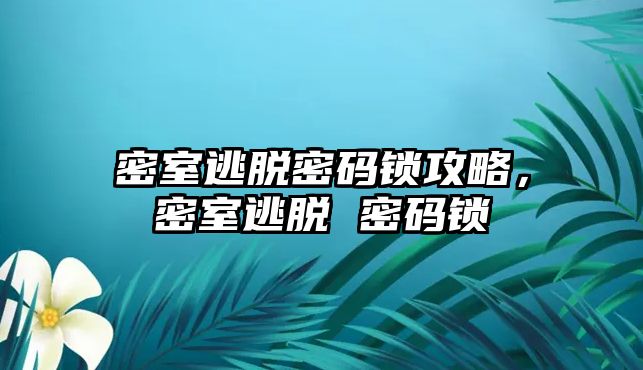 密室逃脫密碼鎖攻略，密室逃脫 密碼鎖